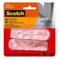 Scotch Door Stoppers, 2 Count, 1-1/8 in., Flexible Material Assures Snug Fit Under Doors, Easy to Use Stops for Bottom of Door (SP947)