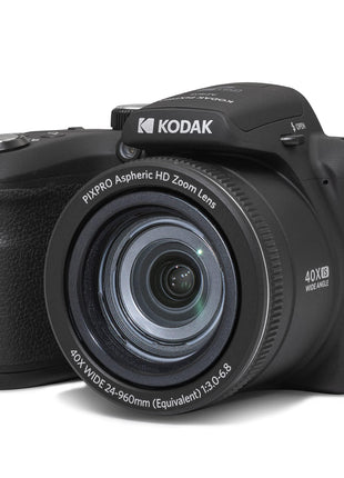 KODAK PIXPRO AZ405 20MP Digital Camera, 40x Optical Zoom, AA, OIS, Black | 1080p Full HD Video, 24mm Wide Angle Lens, 3 Inch LCD, Bridge Camera, Scene Detection, Travel and Wildlife