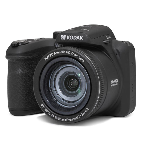 KODAK PIXPRO AZ405 20MP Digital Camera, 40x Optical Zoom, AA, OIS, Black | 1080p Full HD Video, 24mm Wide Angle Lens, 3 Inch LCD, Bridge Camera, Scene Detection, Travel and Wildlife
