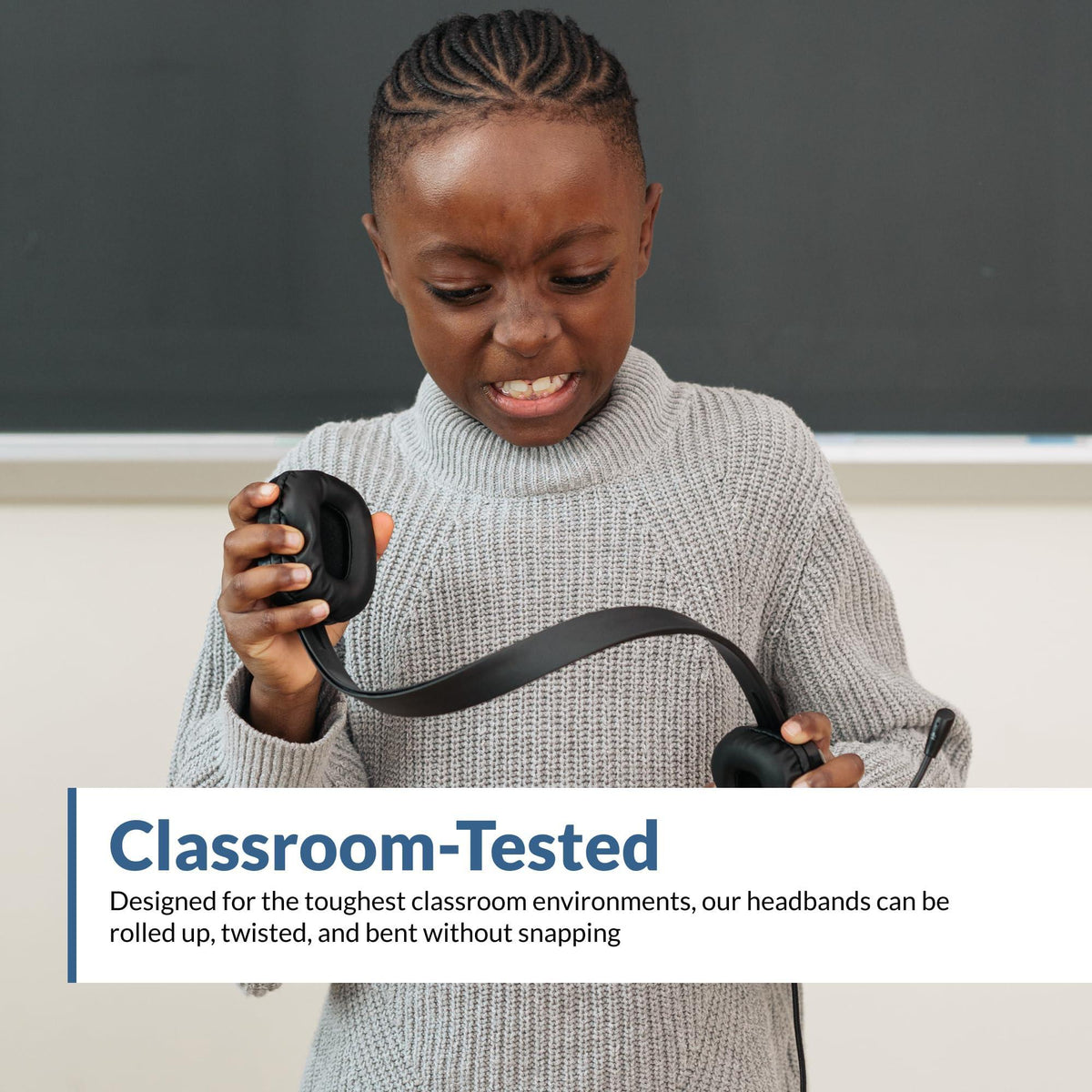 Cyber Acoustics Stereo PC Headset (AC-6008), 3.5mm Connection, Unidirectional Microphone with Flexible Boom for PC & Mac; Perfect for Classroom or Home