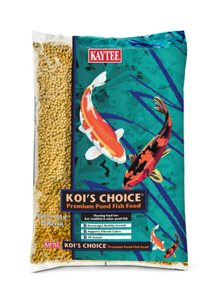 Kaytee Koi's Choice Koi Floating Fish Food, For Koi, Goldfish and Pond Fish, 10 pounds