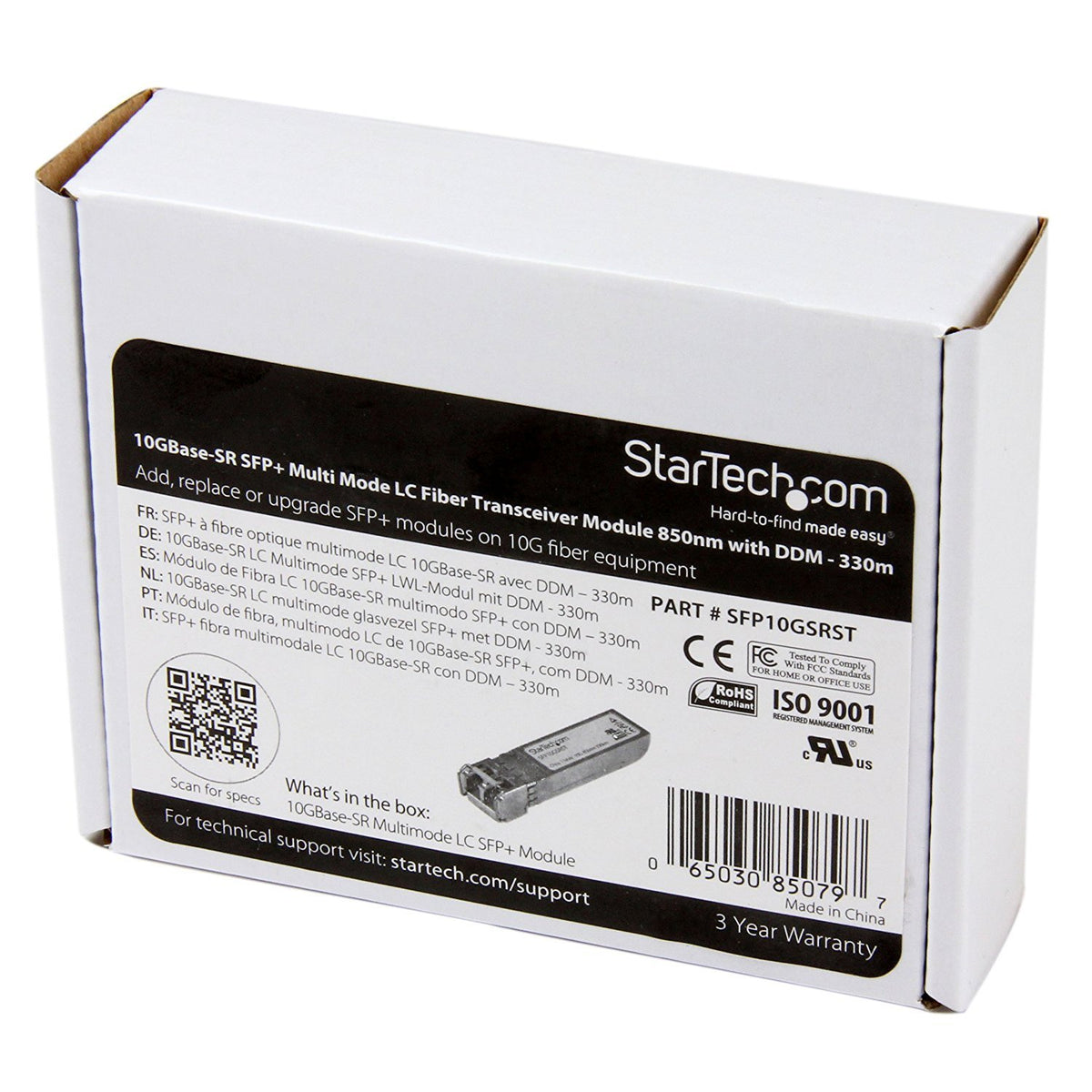 10gbase-Sr Sfp+ Lc Mmf F/Cisco 850nm 300m 100% Compatible