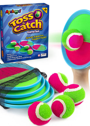 Ayeboovi Toss and Catch Ball Game Outdoor Toys for Kids Yard Games Beach Toys Outside Games for 3 4 5 6 7 8 9 10 Year Old Boys Girls (Upgraded)