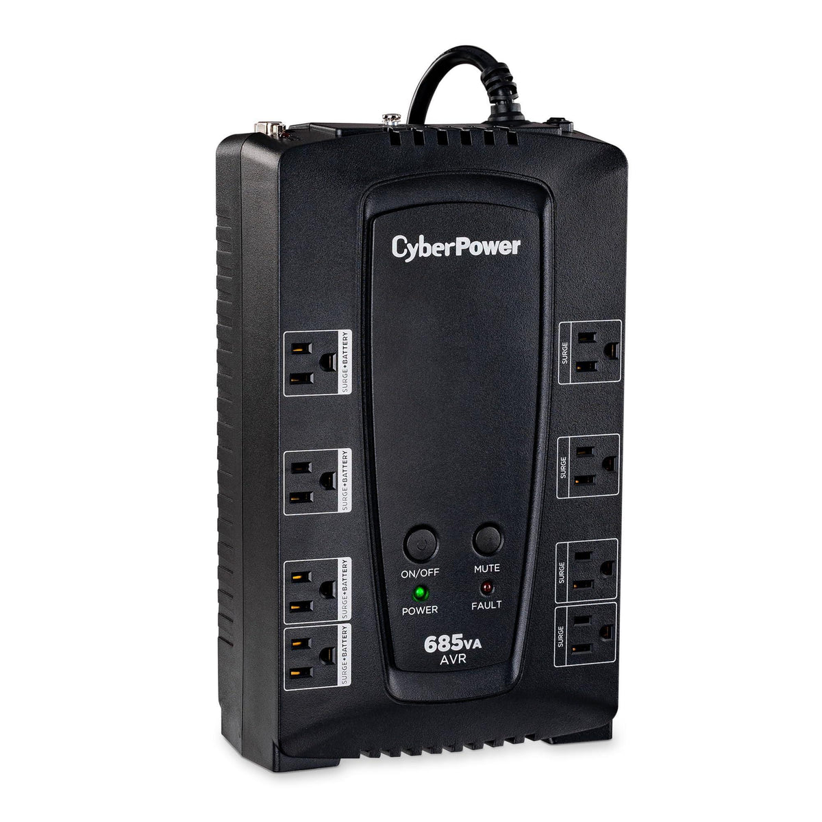 CyberPower CP685AVRG AVR UPS Battery Backup and Surge Protector, 685VA/390W, 8 Outlets, Compact, UL Certified