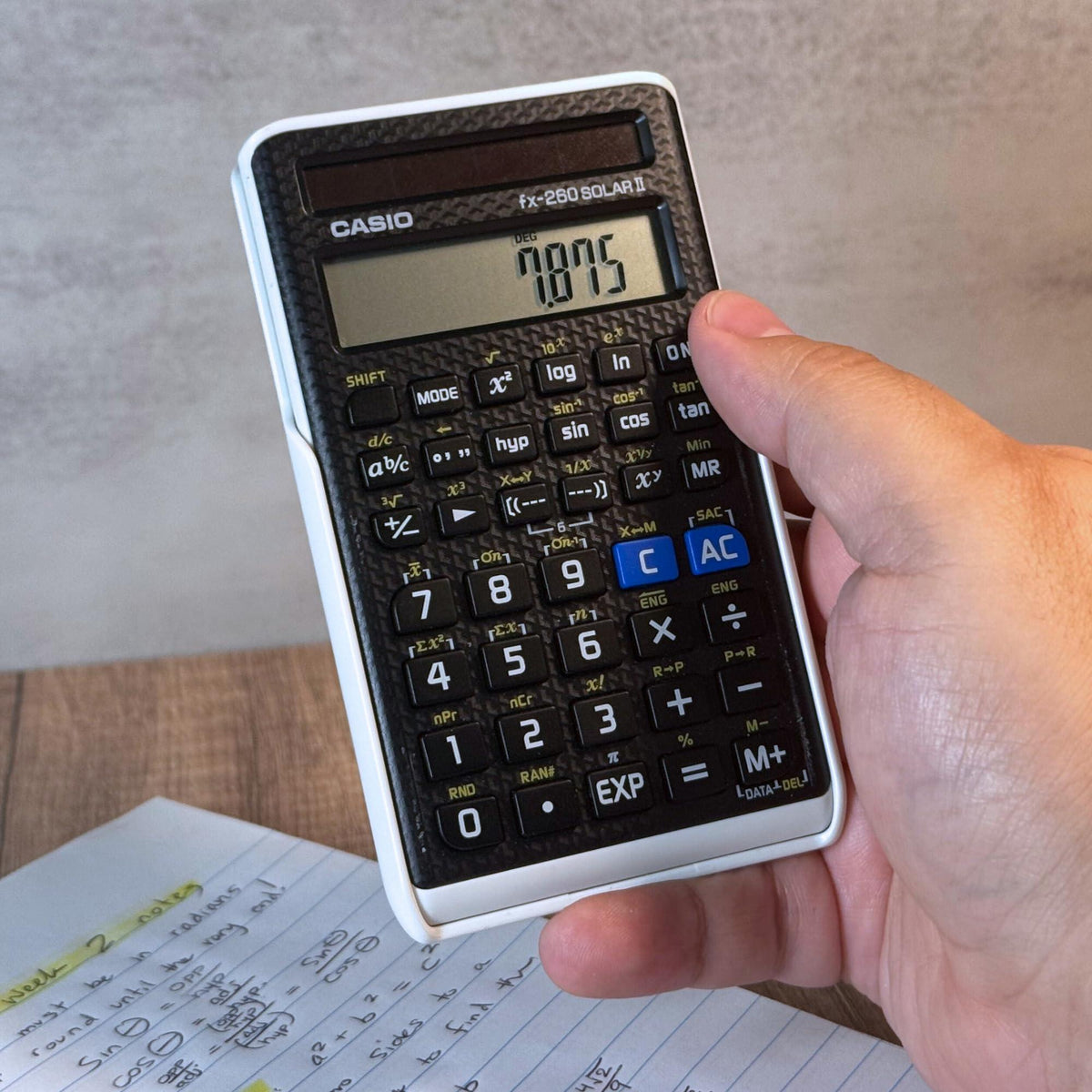 Casio fx-260 Solar II Scientific Calculator | 10-Digit Display | Fraction & Trig Functions | Ideal for Middle School, High School Math, Algebra, Trigonometry | Solar Powered