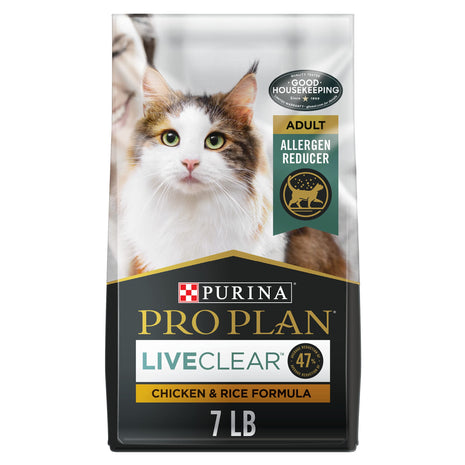 Purina Pro Plan Allergen Reducing, High Protein Cat Food, LIVECLEAR Chicken and Rice Formula
