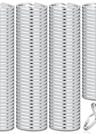 Paxcoo 100 Pack Keyrings, Split Key Rings Bulk for Keychain and Crafts (1 Inch)