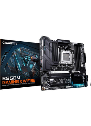 GIGABYTE B850M Gaming X WIFI6E AMD AM5 mATX Motherboard, Support AMD Ryzen 9000/8000/7000 Series, DDR5, 10+2+2 Power Phase, 2X M.2, PCIe 5.0, USB-C, WIFI6E, 2.5GbE LAN, EZ-Latch, 5-Year Warranty