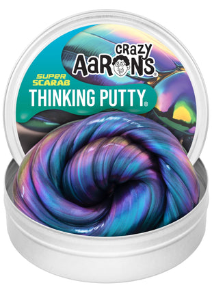 Crazy Aaron's Thinking Putty - Super Scarab - Multi-Color Sensory Putty for Kids and Grown ups in a 4" Tin - Creative and Endless Fun, Stress Relief Therapy Toys, Never Dries Out - Made in USA