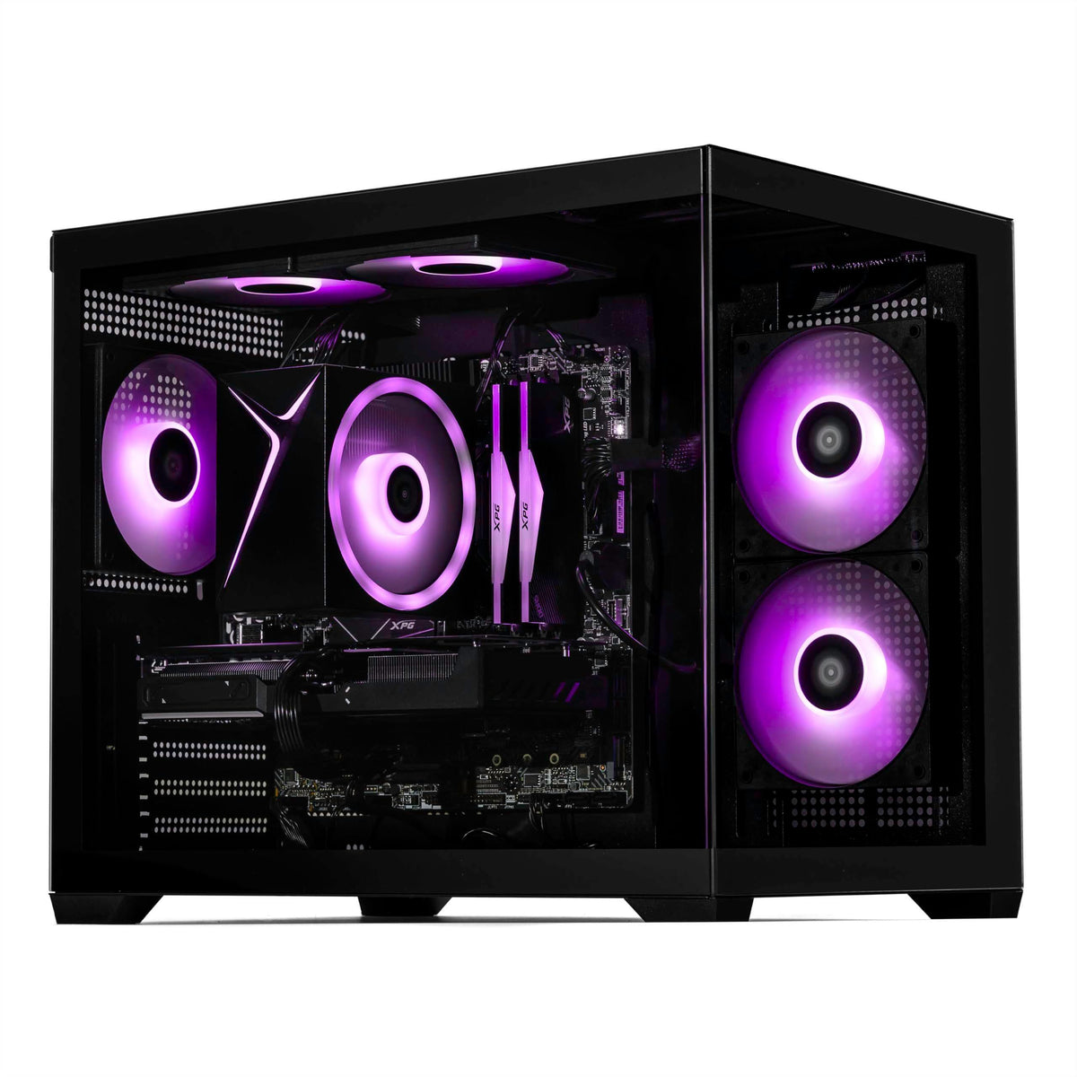 STORMCRAFT Sirius Gaming PC, Intel Core i5 14400F 4.7GHz, RTX 4060 8GB GDDR6, 16GB DDR5 RGB 6000MHz, 1TB NVMe Gen4 SSD,PRO B760M-VC WIFI, Desktop Computer VR & AI Ready, Win 11 Home Pre Built Tower PC
