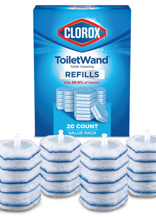 Clorox ToiletWand Toilet Cleaner Refills, Toilet brush, Original, 20 Count
