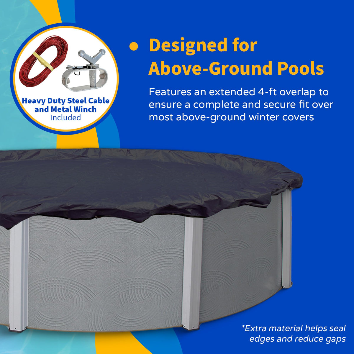 Dirt Defender 8-Year 30-Feet Round Above-Ground Winter Pool Cover