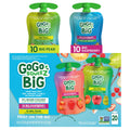 GoGo squeeZ BIG Applesauce & Fruit Puree with Vanilla and Cinnamon Variety Pack, Pear & Raspberry, 4.2 oz. (Pack of 20), Unsweetened Fruit Snacks for Kids, Gluten Free, Nut Free, Dairy Free Pouches