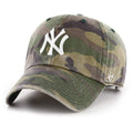 '47 New York Yankees Clean Up Hat Cap Army Camo/White