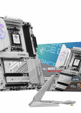 MSI MPG B850 Edge TI WiFi Motherboard, ATX - Supports AMD Ryzen 9000/8000 / 7000 Processors, AM5-80A SPS VRM, DDR5 Memory Boost (8400+MT/s OC), PCIe 5.0 x16, M.2 Gen5, Wi-Fi 7, 5G LAN