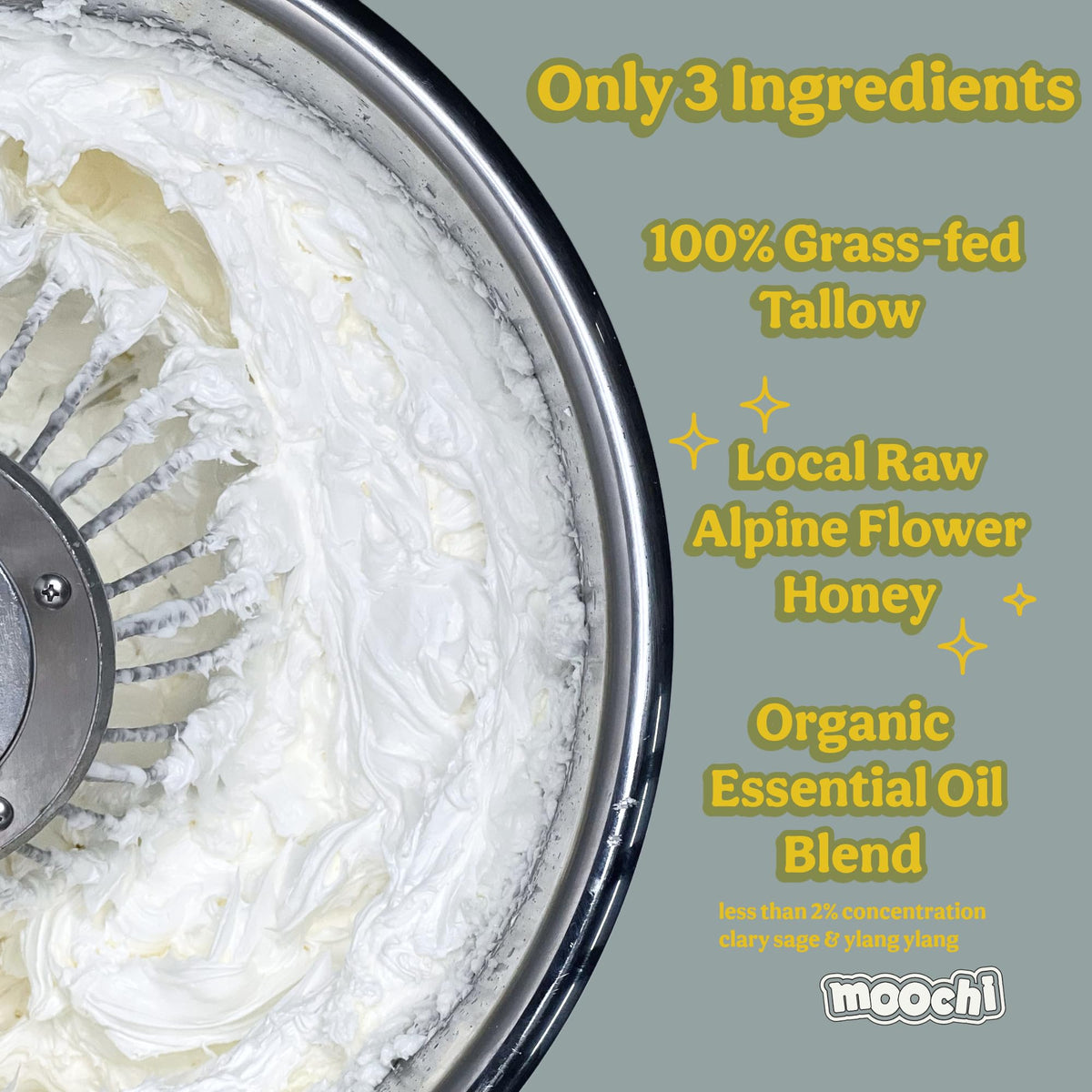 Beef Tallow for Skin – Organic 100% Grass-Fed Whipped Balm with Rare Alpine Flower Honey, Natural Moisturizer Cream for Nourishing Skin Hydration