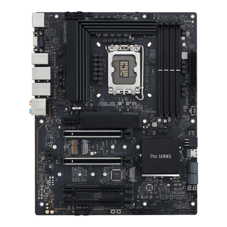 ASUS Pro WS W680-ACE IPMI Intel LGA1700 ATX workstation motherboard,2x PCIe 5.0x16 slot,DDR5,ECC memory,2x2.5 Gb Lan,3xM.2 slots,SlimSAS,BMC header,THUNDERBOLT4 Header,IPMI Expansion card bundled,ACCE