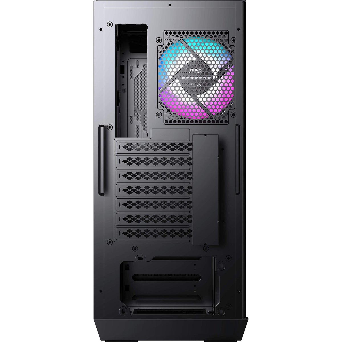 MSI MPG GUNGNIR 110R - Premium Mid-Tower Gaming PC Case - Tempered Glass Side Panel - 4 x ARGB 120mm Fans - Liquid Cooling Support up to 360mm Radiator - Two-Tone Design