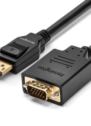 Kensington DisplayPort to VGA Cable (Support up to 1080P), 6ft (K33024WW)