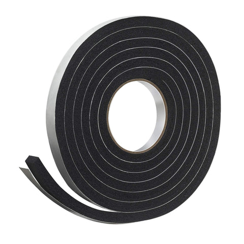 Frost King R734H Sponge Rubber Foam Tape 3/4 inch W X 7/16 inch H X 10' L, Black