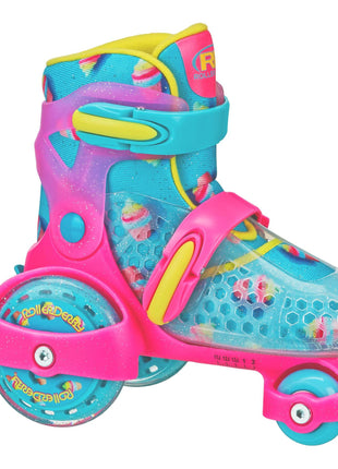 Roller Derby Fun Roll Adjustable Roller Skates for Beginners, Boys & Girls