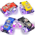 Light-Up Monster Truck Toys (2-Pack) – Push-&-Go Cars with Glowing Wheels – Birthday Gift for Toddlers, Boys & Girls Ages 3+ – Durable Friction-Powered Trucks – Batteries Included