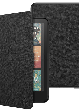 Fintie Case for 7 inch All-New Kindle Paperwhite (12th Generation, 2024) and Kindle Colorsoft - Slim Lightweight Shell PU Leather Protective Cover with Auto Sleep/Wake, Black
