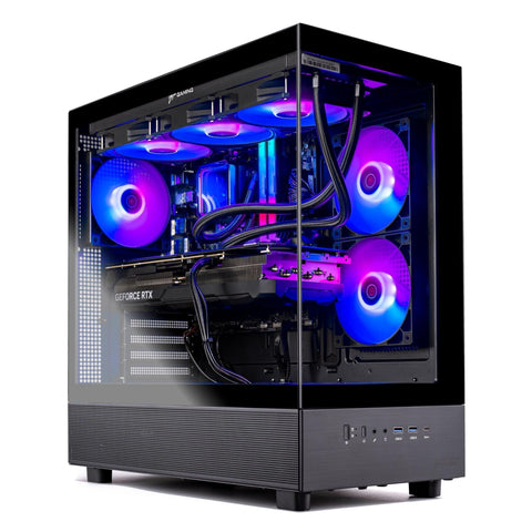 Skytech Gaming Azure 3 Desktop PC, Ryzen 7 7800X3D 4.2 GHz (5GHz Turbo), NVIDIA RTX 5060 Ti 16GB, 1TB Gen4 NVMe SSD, 32GB DDR5 RAM 5200 RGB, 850W Gold ATX 3 PSU, 360mm ARGB AIO, Wi-Fi, Win 11