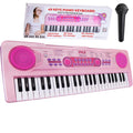 Pyle, Electric Keyboard 49 Keys-Portable Digital Musical Karaoke Piano Keyboard-100 Tunes/Rhythms, 50 Demos, Rechargeable Battery-Wired Microphone-Beginners Kids Adult Pink PKBRD4912PK.3