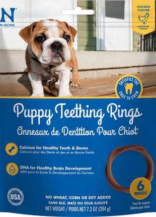 N-Bone Puppy Teething Ring Chicken Flavor (1 Pack Of 6 Rings) (113048)