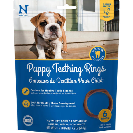 N-Bone Puppy Teething Ring Chicken Flavor (1 Pack Of 6 Rings) (113048)