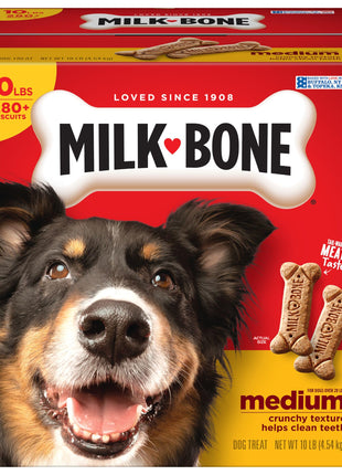 Milk-Bone Original Dog Treats Biscuits for Medium Dogs, 10 Pound