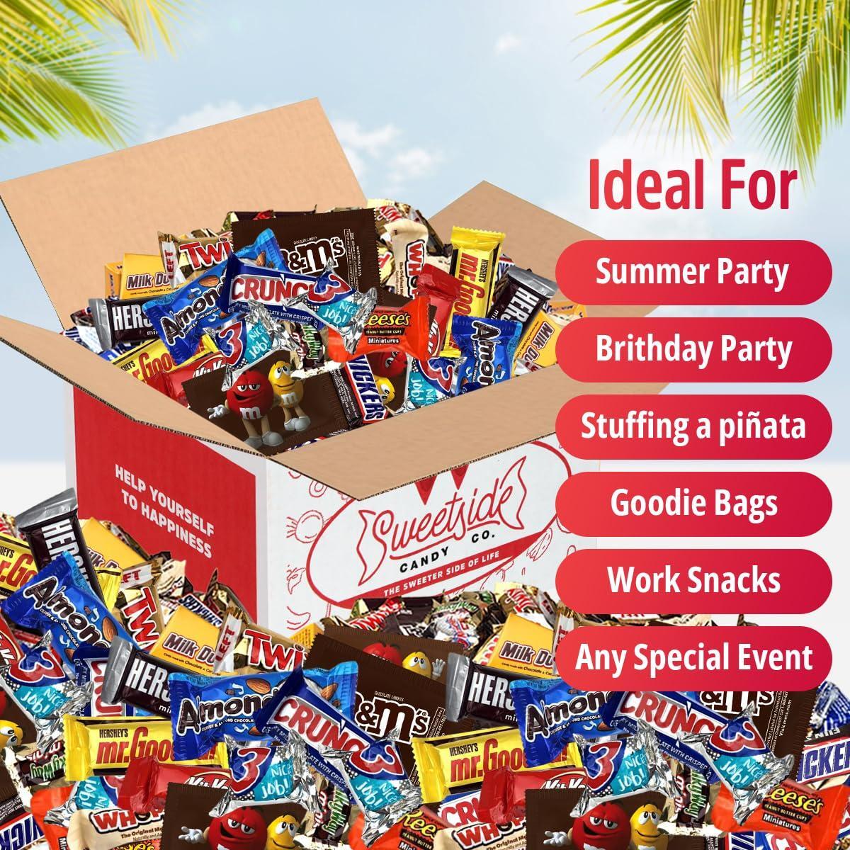 5 Lb Assorted Bulk Chocolate Candy Mix - Fun Size, Holiday, Office Assortment