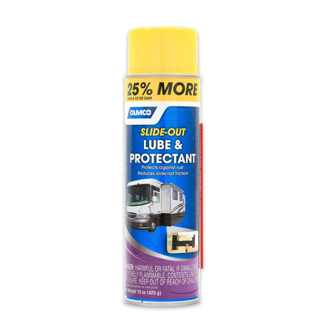 Camco Slide Out Lube - for Metal Parts, Rollers, Door Hinges and Brake Parts - for RVs, Boats, Cars and More - 15 oz (41105)