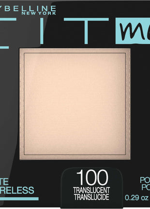 Maybelline Fit Me Matte + Poreless Pressed Face Powder Makeup & Setting Powder, Translucent, 1 Count