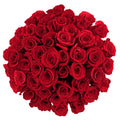 Benchmark Bouquets - 50 Stem Premium Red Roses (2 Bundles of 25; Vase Not Included) - Fresh Flowers for Delivery - Gift for Graduation, Birthday, Anniversary, Sympathy, Get Well, Congratulations
