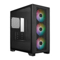 Cooler Master Elite 301 Micro-ATX High Airflow Minimalist PC Case, 365mm GPU Max, Compatible RTX 5080|RX 7090 XT, 280mm AIO Max, Type C, Tempered Glass, Triple 120mm aRGB PWM Fan, Intakes Grill