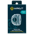 Safety 1st Parent Grip Door Knob Covers 3 Pack, Crystal Clear