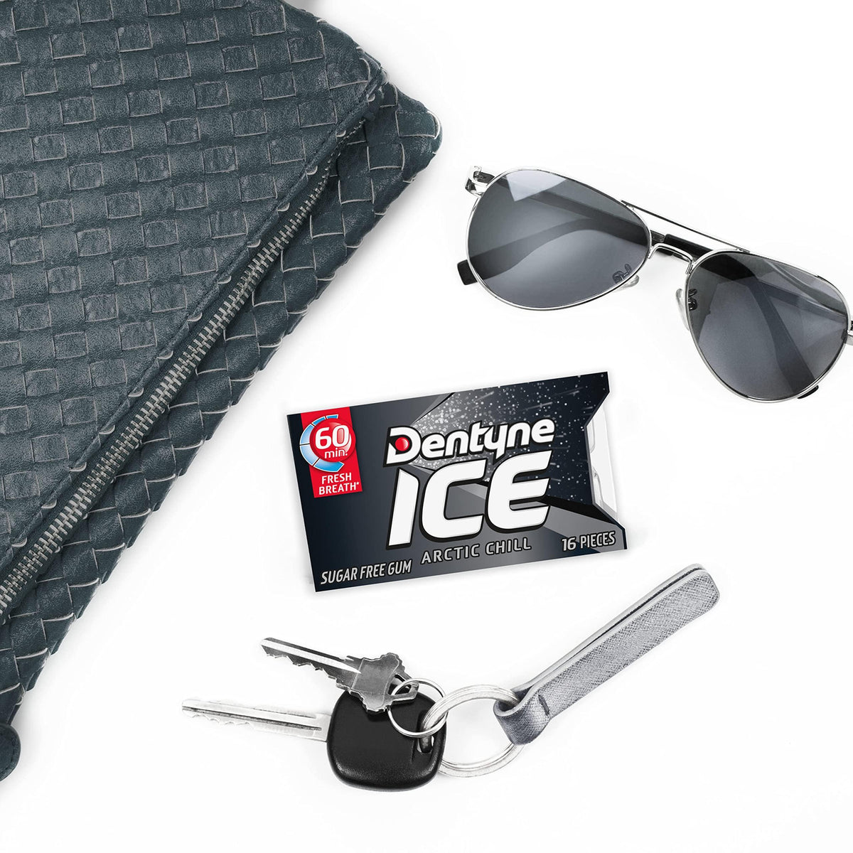 Dentyne Ice Arctic Chill Sugar-Free Chewing Gum, 9 Packs of 16 Pieces (144 Total Pieces)