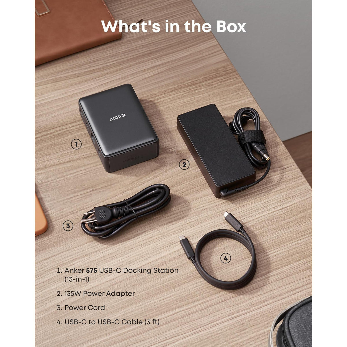 Anker Laptop Docking Station, 13-in-1 USB-C Docking Station, Triple Display with 2 x 4K HDMI and 1 x DP, 85W Charging for Laptop, 10 Gbps USB-C and 5 Gbps USB-A Data, Ethernet, Audio, SD