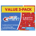 Crest Kid's Cavity Protection Toothpaste, Crest Kids Toothpaste, For Children And Toddlers 2+, Sparkle Fun, 4.6 Oz (Pack of 3), Toothpaste For Kids, Packaging may vary