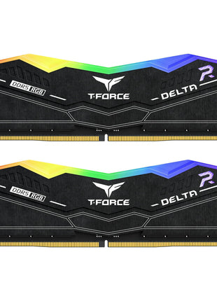 TEAMGROUP T-Force Delta RGB DDR5 Ram 32GB (2x16GB) 6400MHz PC5-51200 CL38 Desktop Memory Module Ram for 600 700 Series Chipset XMP 3.0 Ready Black FF3D532G6400HC38JDC01
