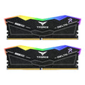 TEAMGROUP T-Force Delta RGB DDR5 Ram 32GB (2x16GB) 6400MHz PC5-51200 CL38 Desktop Memory Module Ram for 600 700 Series Chipset XMP 3.0 Ready Black FF3D532G6400HC38JDC01