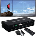 Video Wall Controller 2x3 1080P HDMI Video Wall Controller 2x2 2×1 1x2 3x2 1×6 6×1 5×1 4×1 14 Splicing Modes 1HDMI/1DVI in 6HDMI Out TV Wall Splicing Processor Support IR RS232 3.5mm Audio Out etc