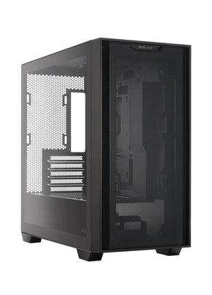ASUS A21 Black Micro ATX PC Case Supports BTF Hidden Connector Technology, Graphics Cards up to 380mm, 360mm Coolers, & ATX PSUs, Includes Porous Front-Panel mesh, 2 Year Warranty