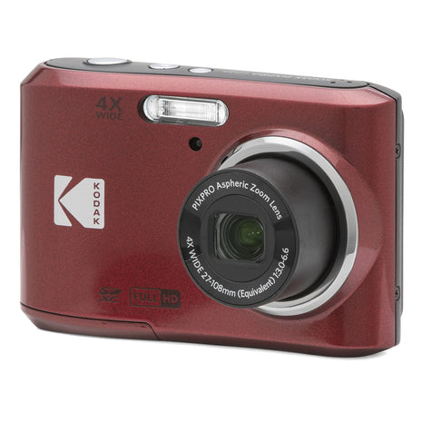 KODAK PIXPRO Friendly Zoom FZ45-RD 16MP Digital Camera with 4X Optical Zoom 27mm Wide Angle and 2.7 inch LCD Screen (Red)