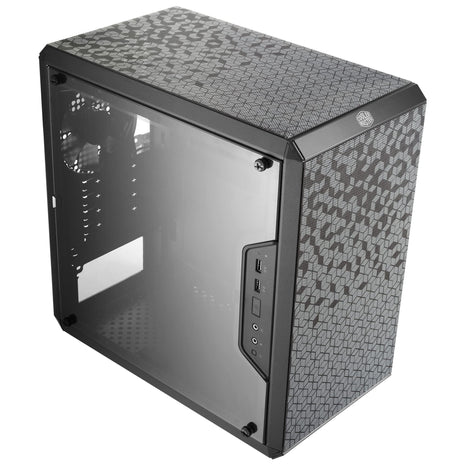Cooler Master Q300L V1 Micro-ATX PC Case, High Airflow, Transparent Panel | 360mm Graphics Card Support, 240mm AIO Support, Micro-ATX Motherboard, Magnetic Dust Filters, Modular I/O Panel