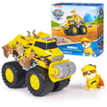 Paw Patrol: Rescue Wheels Rubble's Bulldozer, Toy Truck with Vehicle Transformation and Collectible Action Figure, Kids Toys for Boys & Girls Ages 3+