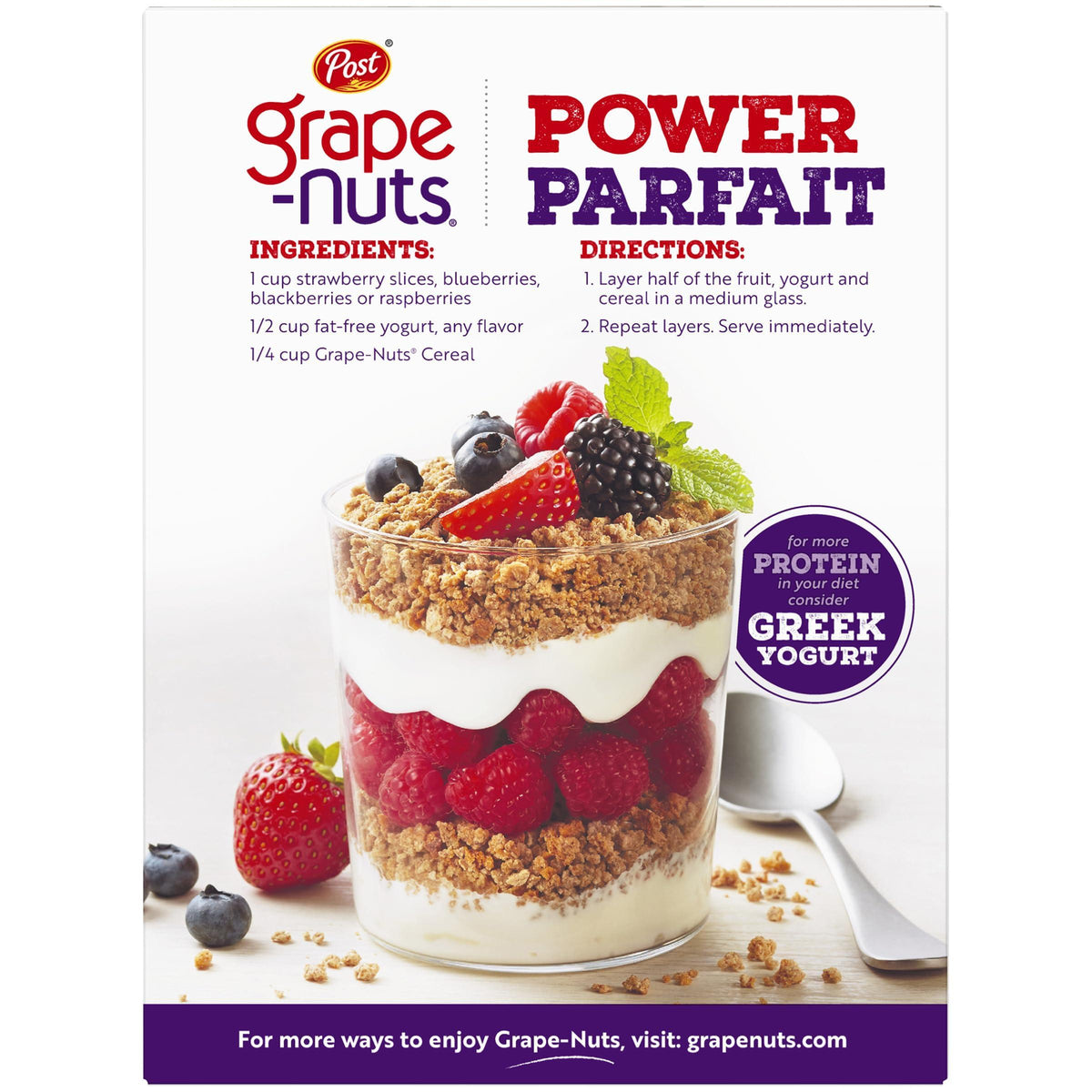 Post Grape Nuts Original Breakfast Cereal, Crunchy Whole Grain Wheat and Barley Cereal, Non-GMO Project Verified, 20.5 OZ Box