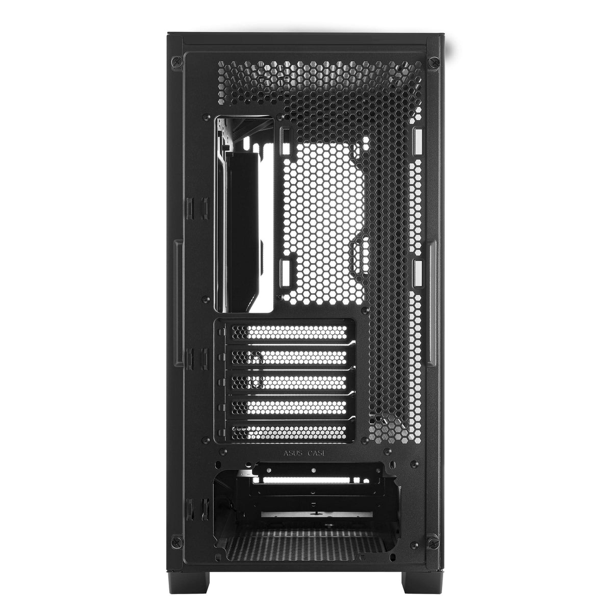 ASUS A21 Micro-ATX Case Black Edition Supports Graphics Cards up to 380mm, 360mm Coolers, & Standard ATX PSUs, Porous Front-Panel Mesh, Compatible with New BTF Hidden Connector Technology